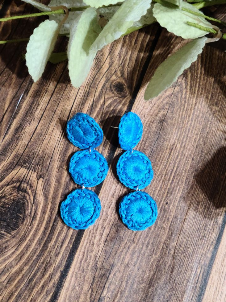 Triple Circle Drop Earrings