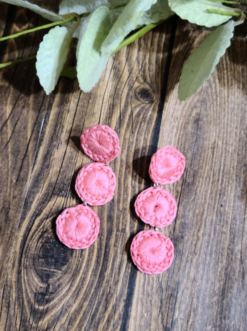 Triple Circle Drop Earrings